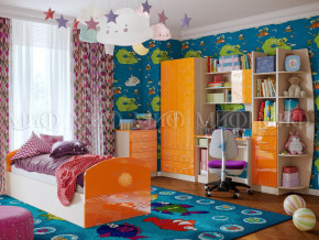Детская комната Юниор-2 Оранжевый металлик в Лангепасе - langepas.magazinmebel.ru | фото
