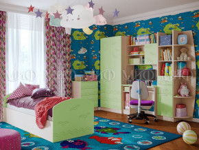 Детская комната Юниор-2 Салатовый в Лангепасе - langepas.magazinmebel.ru | фото