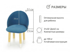 Детский мягкий стул Stumpa морской в Лангепасе - langepas.magazinmebel.ru | фото - изображение 2