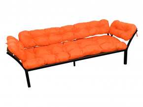 Диван Дачный с подлокотниками оранжевая подушка в Лангепасе - langepas.magazinmebel.ru | фото