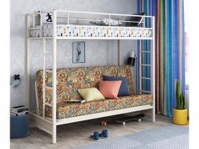 Двухъярусная кровать с диваном Мадлен Слоновая кость-марки в Лангепасе - langepas.magazinmebel.ru | фото - изображение 1