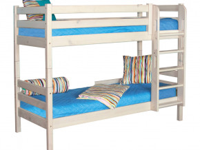 Двухъярусная кровать Соня с прямой лестницей Вариант 9 белая в Лангепасе - langepas.magazinmebel.ru | фото - изображение 2