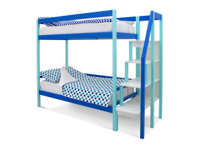 Двухъярусная кровать Svogen мятно-синий в Лангепасе - langepas.magazinmebel.ru | фото - изображение 1