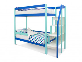 Двухъярусная кровать Svogen с бортиком мятно-синий в Лангепасе - langepas.magazinmebel.ru | фото