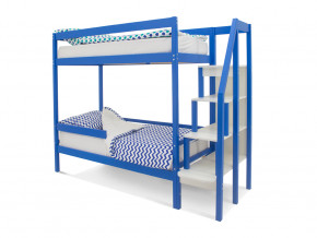 Двухъярусная кровать Svogen с бортиком синий в Лангепасе - langepas.magazinmebel.ru | фото