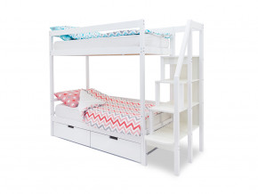 Двухъярусная кровать Svogen с ящиками белый в Лангепасе - langepas.magazinmebel.ru | фото