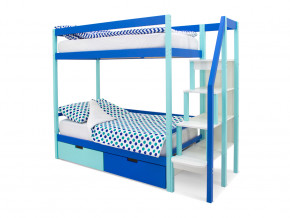 Двухъярусная кровать Svogen с ящиками мятно-синий в Лангепасе - langepas.magazinmebel.ru | фото