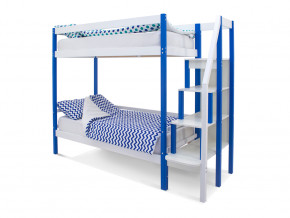 Двухъярусная кровать Svogen сине-белый в Лангепасе - langepas.magazinmebel.ru | фото - изображение 1
