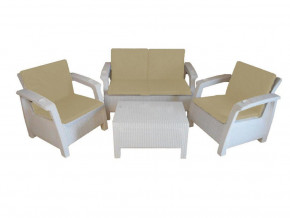 Комплект уличной мебели Yalta Premium Terrace Set белый в Лангепасе - langepas.magazinmebel.ru | фото