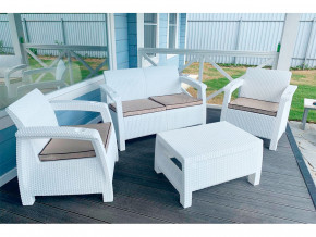 Комплект уличной мебели Yalta Terrace Set белый в Лангепасе - langepas.magazinmebel.ru | фото