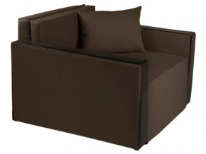 Кресло-кровать Милена с подлокотниками рогожка chocolate в Лангепасе - langepas.magazinmebel.ru | фото - изображение 1