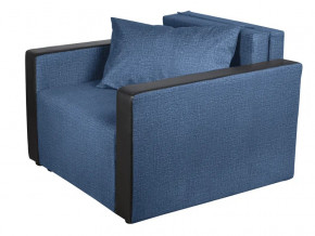 Кресло-кровать Милена с подлокотниками велюр синий в Лангепасе - langepas.magazinmebel.ru | фото