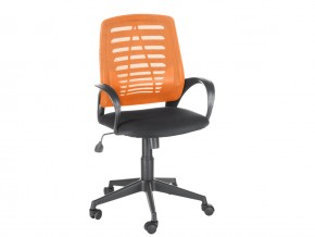 Кресло оператора Ирис стандарт оранжевый/черный в Лангепасе - langepas.magazinmebel.ru | фото - изображение 1