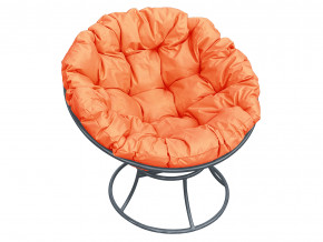 Кресло Папасан без ротанга оранжевая подушка в Лангепасе - langepas.magazinmebel.ru | фото