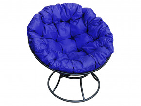 Кресло Папасан без ротанга синяя подушка в Лангепасе - langepas.magazinmebel.ru | фото - изображение 1