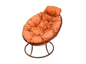 Кресло Папасан мини без ротанга оранжевая подушка в Лангепасе - langepas.magazinmebel.ru | фото