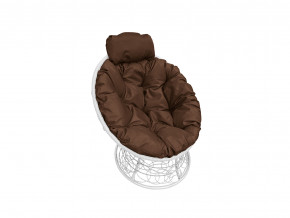 Кресло Папасан мини с ротангом коричневая подушка в Лангепасе - langepas.magazinmebel.ru | фото