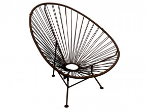 Кресло Ракушка с ротангом коричневый в Лангепасе - langepas.magazinmebel.ru | фото - изображение 1
