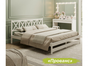 Кровать 2-х спальная Аист-8 Прованс белый с карнизом 1200х2000 мм в Лангепасе - langepas.magazinmebel.ru | фото