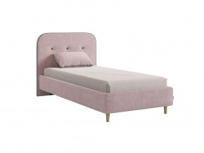 Кровать 900 Лео велюр нежно-розовый в Лангепасе - langepas.magazinmebel.ru | фото