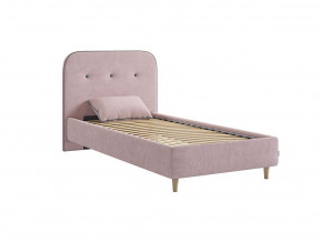 Кровать 900 Лео велюр нежно-розовый в Лангепасе - langepas.magazinmebel.ru | фото - изображение 3
