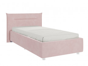 Кровать Альба 900 велюр нежно-розовый в Лангепасе - langepas.magazinmebel.ru | фото