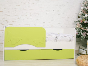 Кровать Бабочка белый/салатовый софт в Лангепасе - langepas.magazinmebel.ru | фото