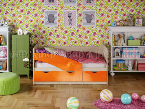 Кровать Бабочки 1800 Оранжевый металлик в Лангепасе - langepas.magazinmebel.ru | фото