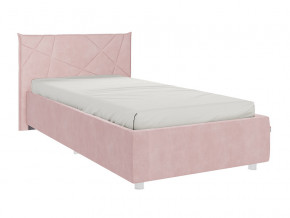 Кровать Бест 900 велюр нежно-розовый в Лангепасе - langepas.magazinmebel.ru | фото