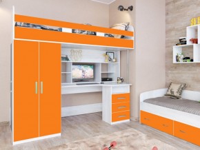 Кровать чердак Аракс винтерберг-оранжевый в Лангепасе - langepas.magazinmebel.ru | фото - изображение 1