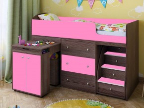 Кровать чердак Малыш 80х180 бодега-розовый в Лангепасе - langepas.magazinmebel.ru | фото - изображение 1