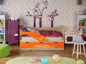 Кровать Дельфин-1 1600 Оранжевый металлик в Лангепасе - langepas.magazinmebel.ru | фото