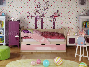 Кровать Дельфин-1 1600 Розовый металлик в Лангепасе - langepas.magazinmebel.ru | фото