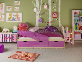 Кровать Дельфин 1600 Фиолетовый металлик в Лангепасе - langepas.magazinmebel.ru | фото - изображение 1