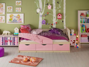 Кровать Дельфин 1600 Розовый металлик в Лангепасе - langepas.magazinmebel.ru | фото