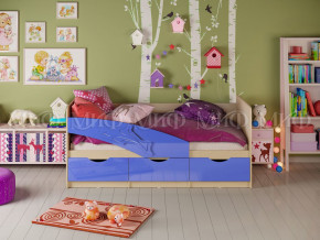 Кровать Дельфин 1600 Синий металлик в Лангепасе - langepas.magazinmebel.ru | фото