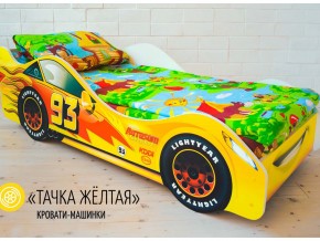 Кровать детская машина Тачка Желтая в Лангепасе - langepas.magazinmebel.ru | фото