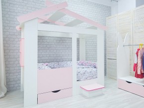 Кровать детская Теремок без ящика розовая в Лангепасе - langepas.magazinmebel.ru | фото - изображение 2