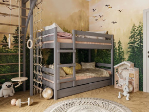 Кровать Джуниор с ящиками Антрацит в Лангепасе - langepas.magazinmebel.ru | фото