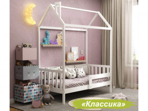 Кровать Домик Аист-1 Классика белый 1600х800 в Лангепасе - langepas.magazinmebel.ru | фото - изображение 1