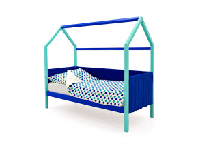 Кровать-домик мягкий Svogen мятно-синий в Лангепасе - langepas.magazinmebel.ru | фото - изображение 1