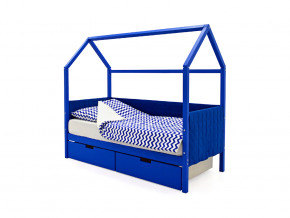 Кровать-домик мягкий Svogen с ящиками синий в Лангепасе - langepas.magazinmebel.ru | фото