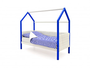 Кровать-домик мягкий Svogen сине-белый в Лангепасе - langepas.magazinmebel.ru | фото - изображение 1