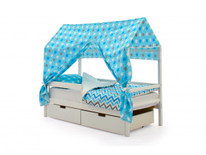 Кровать-домик Svogen с ящиками и бортиком белый в Лангепасе - langepas.magazinmebel.ru | фото - изображение 4