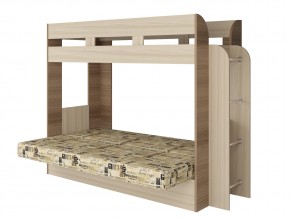 Кровать двухъярусная Карамель 75 венге ткань савана в Лангепасе - langepas.magazinmebel.ru | фото - изображение 2