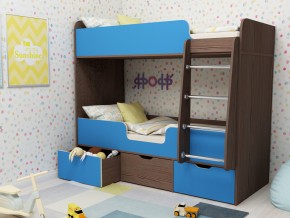 Кровать двухъярусная Малыш двойняшка бодега-голубой в Лангепасе - langepas.magazinmebel.ru | фото