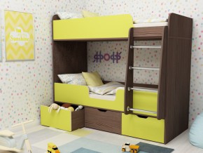 Кровать двухъярусная Малыш двойняшка бодега-лайм в Лангепасе - langepas.magazinmebel.ru | фото - изображение 1