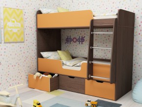 Кровать двухъярусная Малыш двойняшка бодега-оранжевый в Лангепасе - langepas.magazinmebel.ru | фото