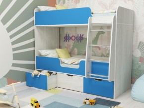 Кровать двухъярусная Малыш двойняшка винтерберг-голубой в Лангепасе - langepas.magazinmebel.ru | фото