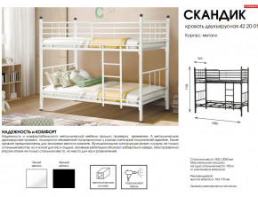 Кровать двухъярусная Скандик 42.20-01 в Лангепасе - langepas.magazinmebel.ru | фото - изображение 2